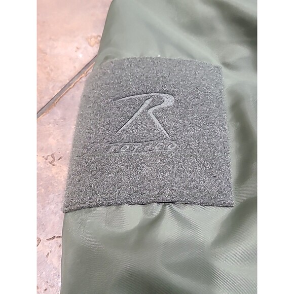 NWOT ROTHCO Military Sage Green Reversible AF MA-1 Bomber Flight Jacket Men 2XL - Picture 4 of 10